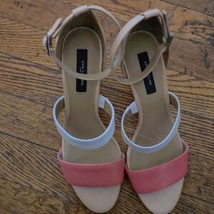 Ann Taylor, multicolor, wedges, sandals